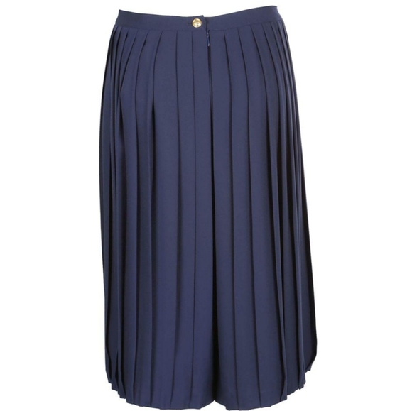 TORY BURCH Pleated Navy Skirt - Picture 6 of 9